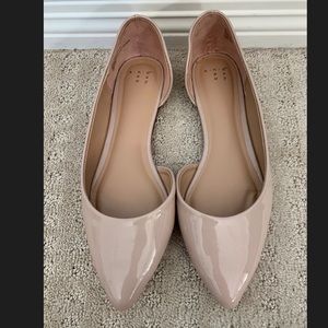 Pointed Toe Flats Natural/Nude 8.5